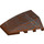LEGO Reddish Brown Wedge 4 x 4 Triple Curved without Studs with Wood Grain (47753 / 92934)