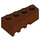 LEGO Roodachtig Bruin Wig Steen 2 x 4 Rechtsaf (41767)