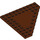 LEGO Reddish Brown Wedge Plate 10 x 10 without Corner without Studs in Center (92584)