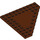 LEGO Brun rougeâtre Coin assiette 10 x 10 sans Coin sans Goujons au centre (92584)