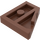 LEGO Roodachtig Bruin Wig Plaat 2 x 2 Vleugel Links (24299)