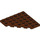 LEGO Roodachtig Bruin Wig Plaat 6 x 6 Hoek (6106)