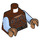 LEGO Reddish Brown Weequay Skiff Guard Torso (973 / 76382)