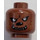 LEGO Reddish Brown Werewolf Head (Safety Stud) (3626 / 87385)