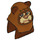 LEGO Reddish Brown Wicket Ewok Head with Tan Face  (15050 / 50107)