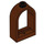 LEGO Reddish Brown Window Frame 1 x 2 x 2.7 with Rounded Top (30044)