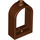 LEGO Reddish Brown Window Frame 1 x 2 x 2.7 with Rounded Top (30044)