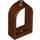 LEGO Reddish Brown Window Frame 1 x 2 x 2.7 with Rounded Top (30044)