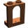 LEGO Brun rougeâtre Fenêtre Cadre 1 x 2 x 2 avec Arched Opening (90195)