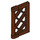 LEGO Reddish Brown Window Pane 1 x 2 x 3 Lattice (Reinforced) (60607)