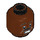 LEGO Reddish Brown Winston Zeddemore Minifigure Head (Recessed Solid Stud) (3626 / 18874)