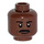 LEGO Reddish Brown Winston Zeddemore Minifigure Head (Recessed Solid Stud) (3626 / 18874)