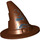 LEGO Reddish Brown Wizard Hat with Sorting Hat with Smooth Surface (6131 / 92825)