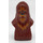 LEGO Reddish Brown Wookiee Head with Face and Chest Fur (19526)