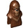 LEGO Reddish Brown Wookiee Head with Face and Chest Fur (19526)