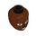 LEGO Reddish Brown Zac Female Minidoll Head (92198 / 101152)