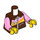 LEGO Roodachtig bruin Zipper Jasje Torso met Bright Roze Armen (973 / 76382)