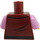 LEGO Reddish Brown Zipper Jacket Torso with Bright Pink Arms (973 / 76382)