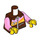 LEGO Brun rougeâtre Zipper Jacket Torse avec Bright Pink Bras (973 / 76382)