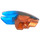 LEGO Cuivre rougeâtre Ninjago Time Lame avec Transparent Dark Bleu Claws et Lames (28587)