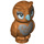 LEGO Reddish Copper Owl with Silver Patches and Turquoise Beak (67888 / 67895)