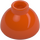 LEGO Rødlig orange Klods 1.5 x 1.5 x 0.7 Rund Dome Hat (37840)