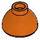 LEGO Orange rougeâtre Brique 1.5 x 1.5 x 0.7 Rond Dome Chapeau (37840)