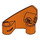 LEGO Orange rougeâtre Incurvé Panneau 3 x 3 x 2 Droite (2403)