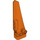 LEGO Orange rougeâtre Incurvé Panneau 5 La gauche (64681)