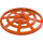 LEGO Rötliches Orange Dish 6 x 6 Webbed (Quadratischer Halter darunter) (4285 / 30234)
