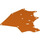 LEGO Roodachtig Oranje Draak Vleugel (Tattered) Rechtsaf (106712)
