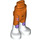 LEGO Reddish Orange Hip with Pants with White Boots and Purple (106033)