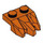 LEGO Reddish Orange Plate 1 x 2 with 3 Rock Claws (27261)