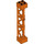LEGO Roodachtig Oranje Support 2 x 2 x 10 Draagbalk Driehoekig Verticaal (Type 4 - 3 staanders, 3 secties) (4687 / 95347)