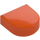 LEGO Reddish Orange Tile 1 x 1 Half Oval (24246 / 35399)