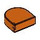 LEGO Rötlich orange Fliese 1 x 1 Hälfte Oval (24246 / 35399)