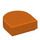LEGO Roodachtig Oranje Tegel 1 x 1 Halve Oval (24246 / 35399)