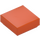 LEGO Rouge Orangé Tuile 1 x 1 avec rainure (3070 / 30039)