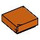 LEGO Roodachtig Oranje Tegel 1 x 1 met groef (3070 / 30039)