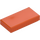 LEGO Reddish Orange Tile 1 x 2 with Groove (3069 / 30070)