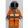 LEGO Rescue Chopper Pilot 1 (Dark Gray Hands) Minifigure