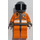 LEGO Rescue Chopper Pilot 1 (Dark Grau Hände) Minifigur