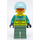 LEGO Rescue Hubschrauber Pilot mit Orange Sonnenbrille Minifigur