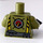 LEGO Rescue Worker con Cappello duro, Breathing Tank, e Aria Tubo Minifigure Busto (973 / 76382)