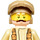 LEGO Resistance Trooper met Zandbruin Jasje en Snor Minifiguur