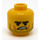 LEGO Rex Dangervest Minifigure Kopf (Einbau-Vollbolzen) (3626 / 44372)