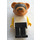 LEGO Ricky Raccoon Prisoner Uniform Fabuland Figure
