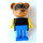 LEGO Ricky Raccoon met Zwart Top Fabuland-figuur