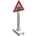 LEGO Road Sign Triangle mit Level Crossing (649)