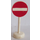 LEGO Road Sign with No Entry pattern